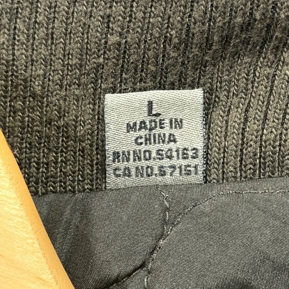 Levis Field Jacket Mens L Olive Canvas Quilted Lined Military Utility Coat